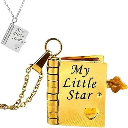 Heartfelt Book Pendant Necklace