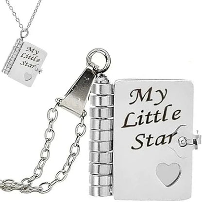 Heartfelt Book Pendant Necklace